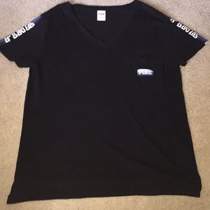 Black VS Pink V neck